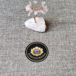 Arbre de vie de 8 cm en Quartz rose Naturel