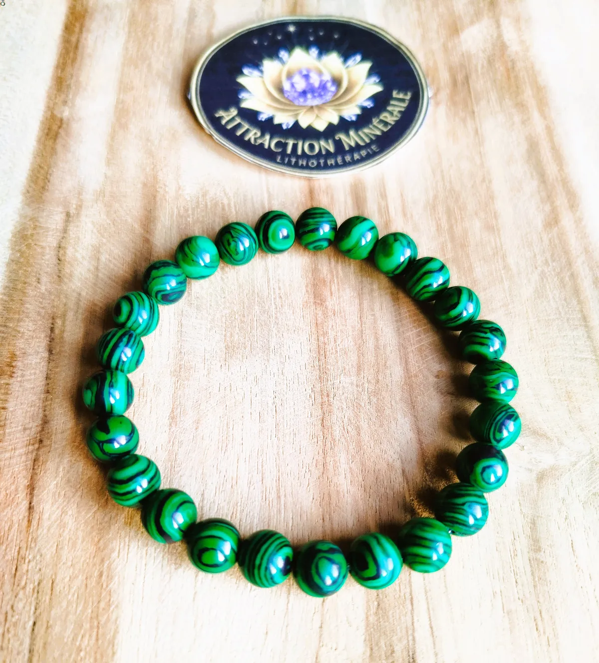 Bracelet en Malachite