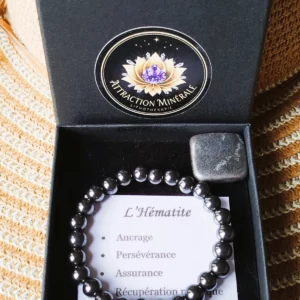 Coffret en Hématite - Force et Courage